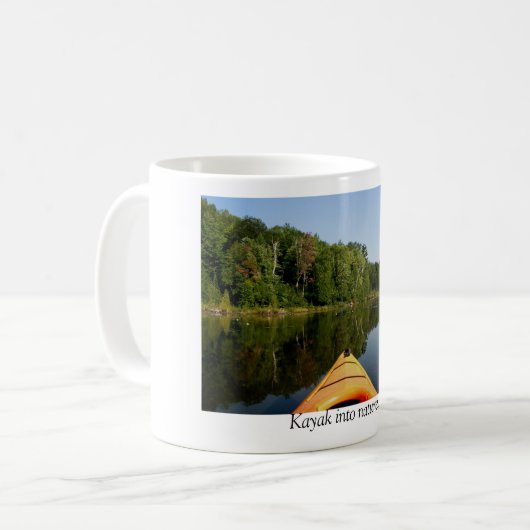 自然に…カヤックを漕いで下さい コーヒーマグカップ (正面左)