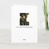 自然のてんとう虫が付いている刺激を受けたな挨拶状 カード (裏面)