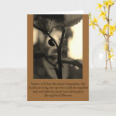 自然のてんとう虫が付いている刺激を受けたな挨拶状 カード (黄色い花)