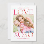 自然のままの愛の編集可能なカラーバレンタインデーカード シーズンカード (正面)