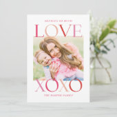 自然のままの愛の編集可能なカラーバレンタインデーカード シーズンカード (スタンド正面)