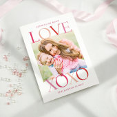 自然のままの愛の編集可能なカラーバレンタインデーカード シーズンカード