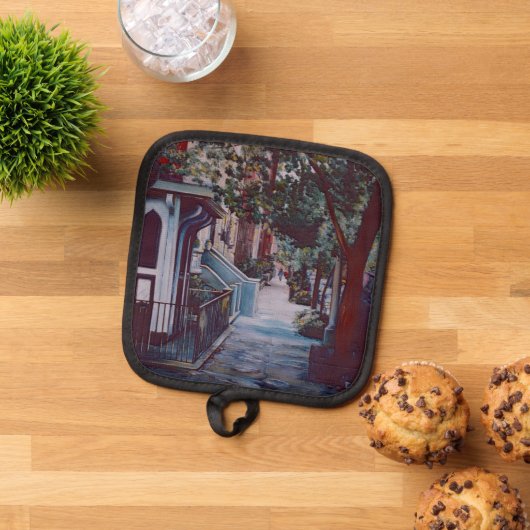 自然のままの散歩オン19通り 鍋敷き (トップダウン)