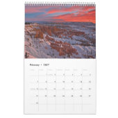 自然のままの西 カレンダー (2月 2027)