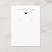 自然のまわりにシンプルイヤリング表示カード 名刺 (正面)