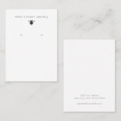 自然のまわりにシンプルイヤリング表示カード 名刺 (正面/裏面)