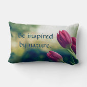 自然のインスピレーションの装飾用クッション ランバークッション (裏面)
