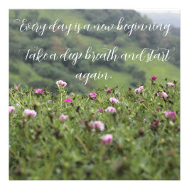 自然のインスピレーションやる気を起こさせるカスタム フォトプリント           