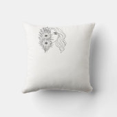 自然のウィスパーフェミニンズ – 美しいイン開花 クッション (裏面)