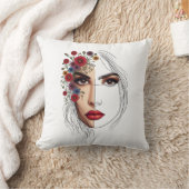 自然のウィスパーフェミニンズ – 美しいイン開花 クッション (ブランケット)