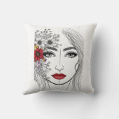 自然のウィスパーフェミニンズ – 美しいイン開花 クッション (裏面)