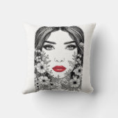 自然のウィスパーフェミニンズ – 美しいイン開花 クッション (裏面)