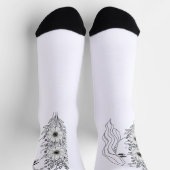 自然のウィスパーフェミニンズ – 美しいイン開花 ソックス (上部)