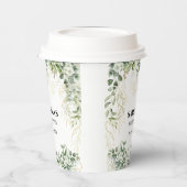 自然のウィスパー：植物性至福ブライダルシャワー 紙コップ (左)