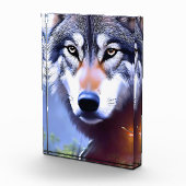 自然のオオカミの油は フォトブロック (右)