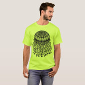 自然のクラゲアート Tシャツ (正面フル)