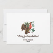 自然のクリスマスの休日2の写真カードの平和 シーズンカード (裏面)