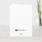 自然のクリスマスツリー – グリーティングカード シーズンカード (裏面)