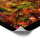 自然のクロスステッチポスター ポスター (角)