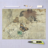 自然のコラージュのティッシュペーパー 薄葉紙 (クラフト)