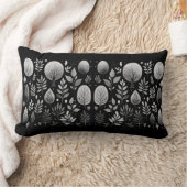 自然のシルエット：夜 ランバークッション (ブランケット)