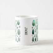 自然のシルエット – 日 コーヒーマグカップ (中央)