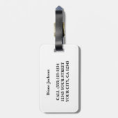 自然のシルエット： Day ラゲッジタグ (裏面縦)