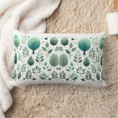 自然のシルエット： Day ランバークッション (ブランケット)