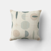 自然のジオメトリ – ミニマリストクッション クッション (裏面)