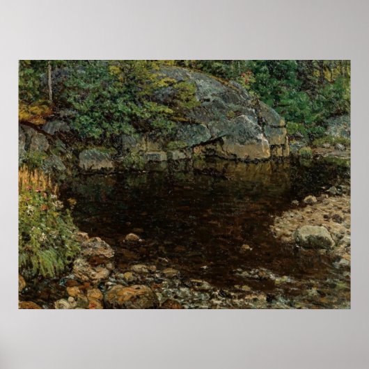 自然のセラピーエンネキングズ落ち着くマス池 ポスター (正面)