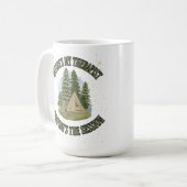 自然のセラピー – 心の平安を探す コーヒーマグカップ (正面左)