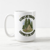 自然のセラピー – 心の平安を探す コーヒーマグカップ (左)