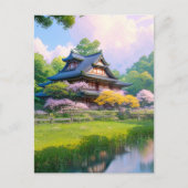 自然のハートの平和的後退 ポストカード (正面)