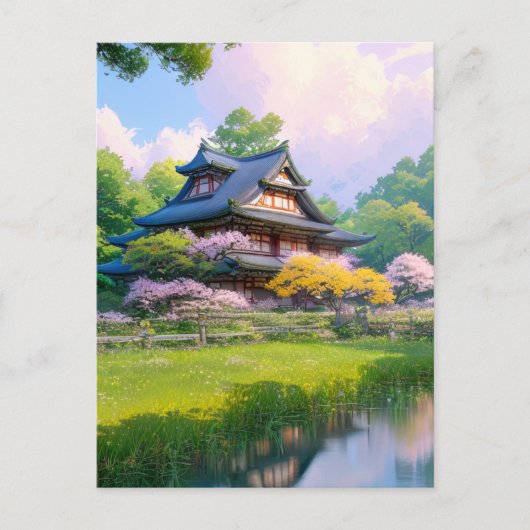 自然のハートの平和的後退 ポストカード (正面)