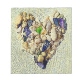 自然のハート ノートパッド (正面)