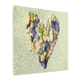 自然のハート メタルプリント