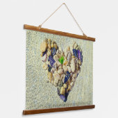 自然のハート 吊り下げ型タペストリー (傾斜あり)