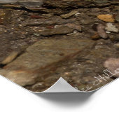 自然のバレンタインデークォーツロックハートポスター ポスター (角)