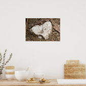 自然のバレンタインデークォーツロックハートポスター ポスター (キッチン)