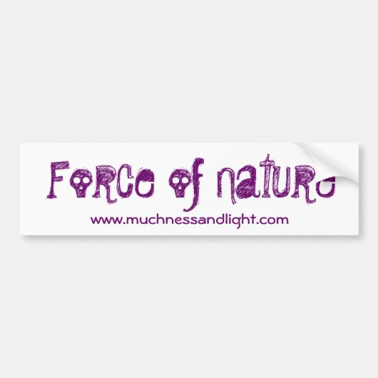 自然のバンパーステッカーの力 バンパーステッカー (正面)