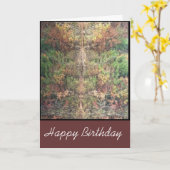 自然のバースデー・カードのねじれ カード (黄色い花)