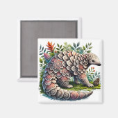 自然のパターン – ジャングルパンゴリン マグネット (正面/裏面)