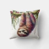 自然のパターン – Jungle Sloth クッション (裏面)