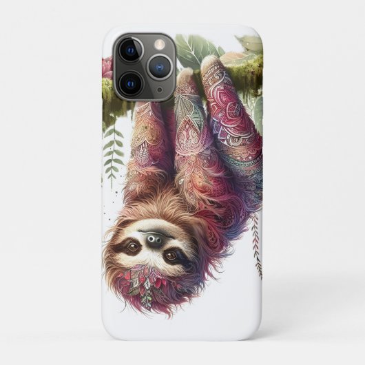 自然のパターン – Jungle Sloth Case-Mate iPhoneケース (裏)