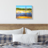 自然のパレット:イエローストーン素晴らしの風景 キャンバスプリント (インサイチュ (寝室))