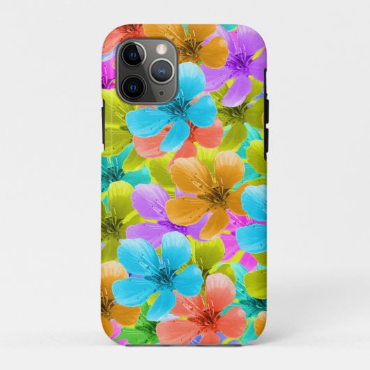 自然のパレット:三色の花開花 Case-Mate iPhoneケース (裏面)