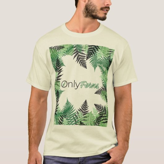 自然のプリント Tシャツ (正面)