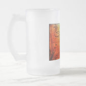 自然のヘイズ：雨に柔らかいアヒル&クレーン フロストグラスビールジョッキ (左)