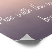 自然のポジティブさ:平和と喜びを抱く ポスター (角)