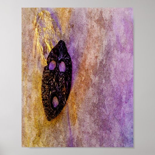 自然のマスクがビーチ ポスター (正面)